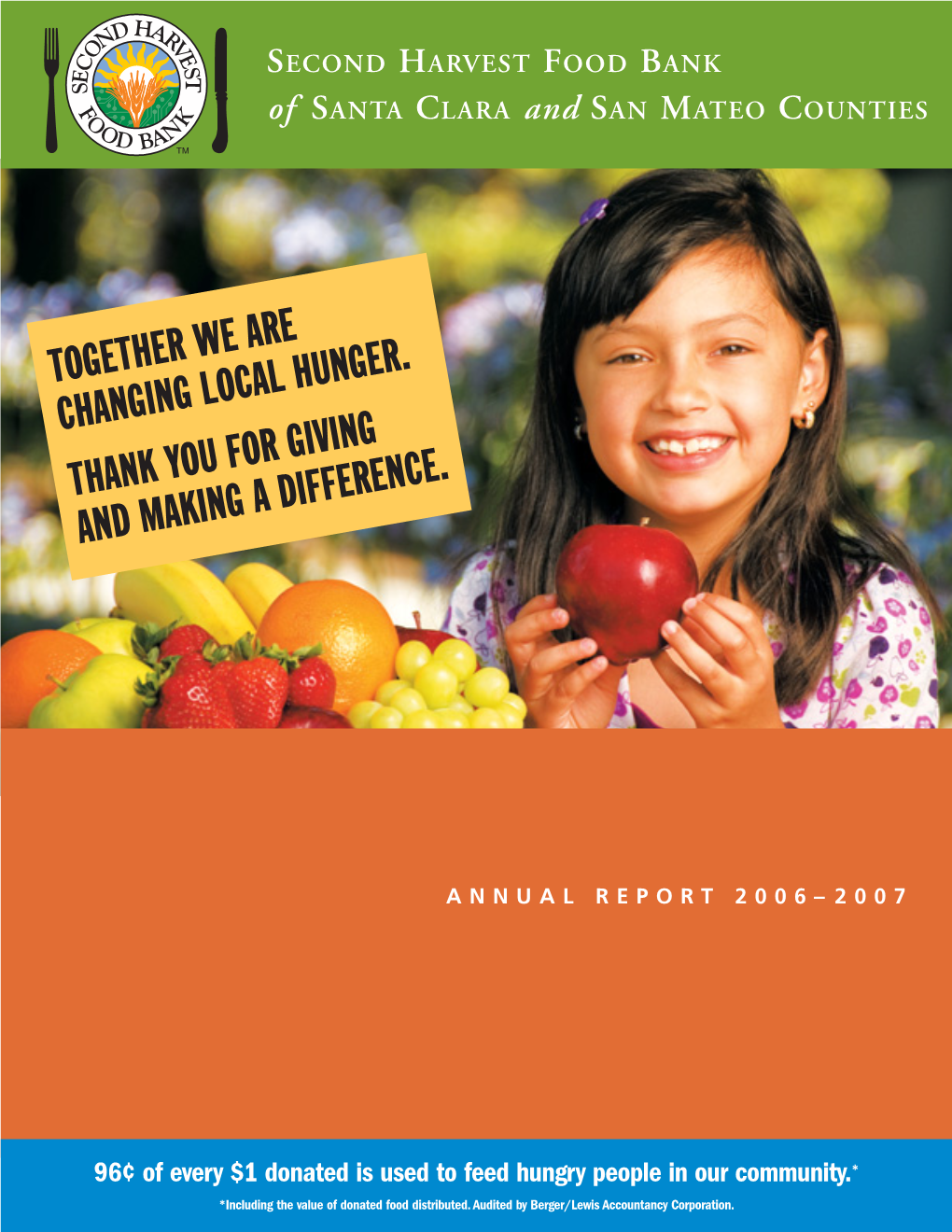 Together We Are Changing Local Hunger. Thank You for Giving and Making a Difference