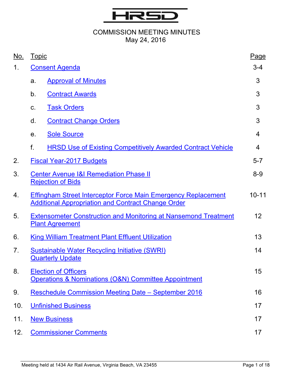 King William Treatment Plant Effluent Utilization 13 7