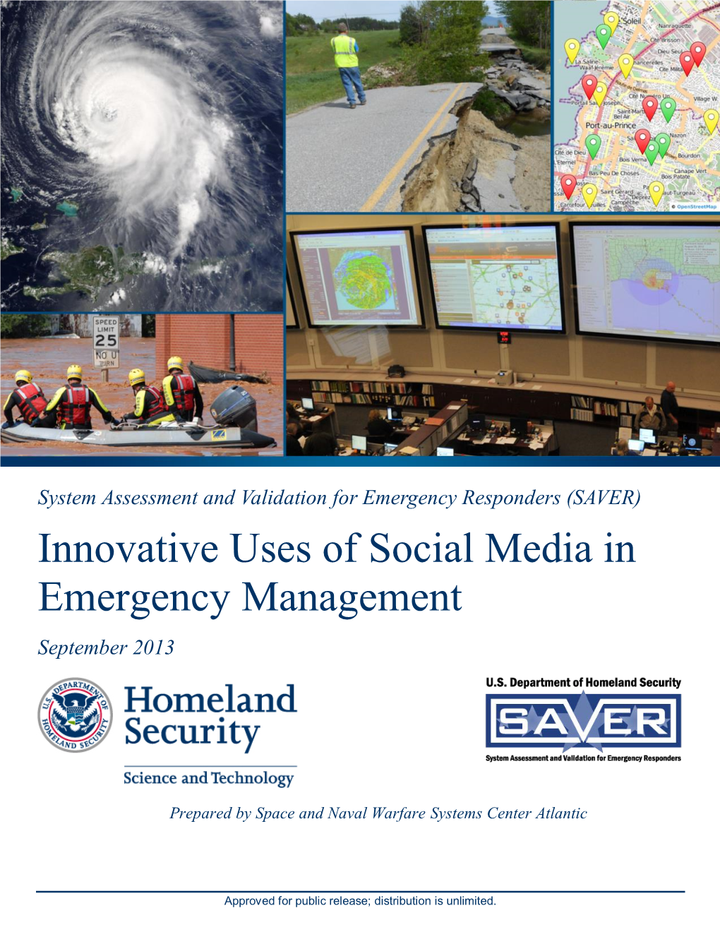 Innovative Uses of Social Media in Emergency Management September 2013
