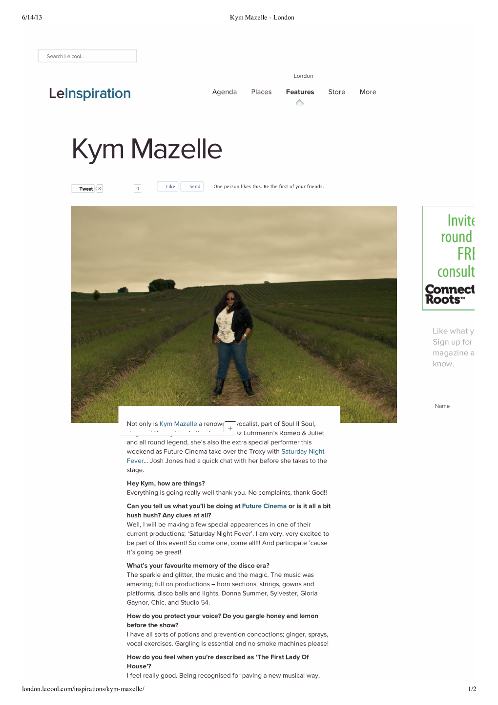 Kym Mazelle - London