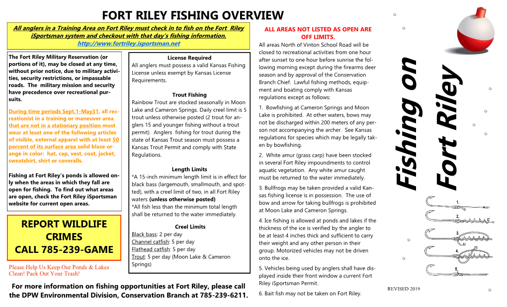 Fort Riley Fish Brochure