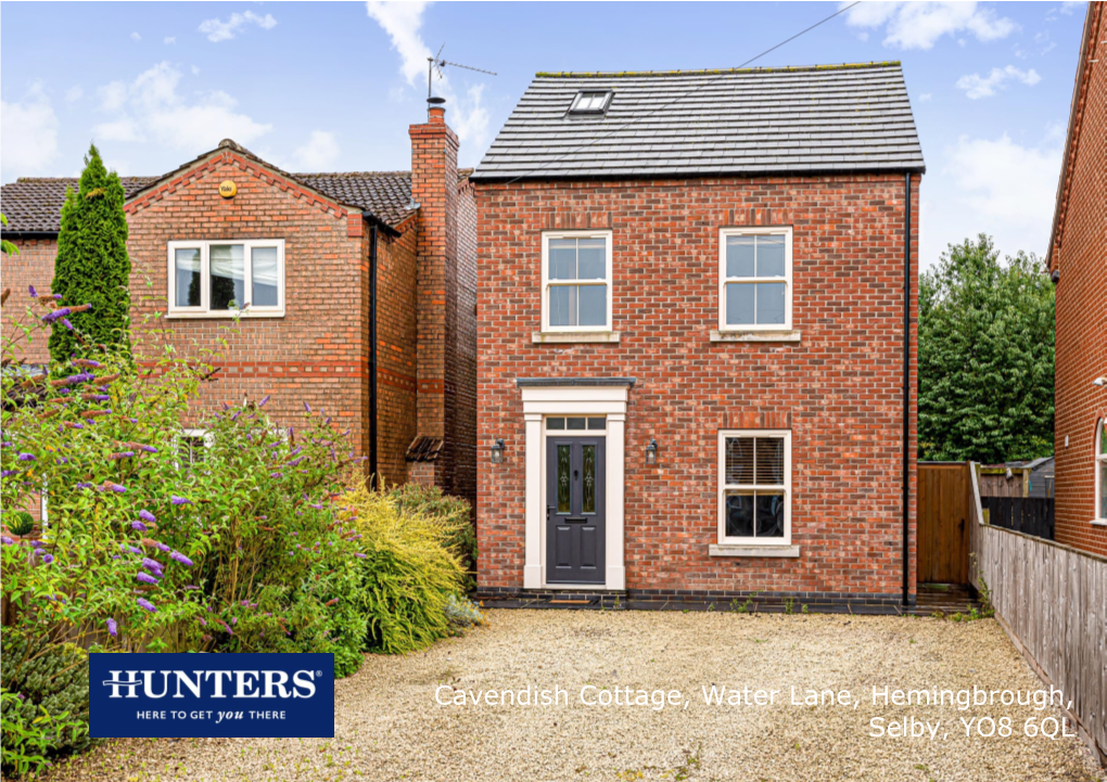 Cavendish Cottage, Water Lane, Hemingbrough, Selby, YO8 6QL