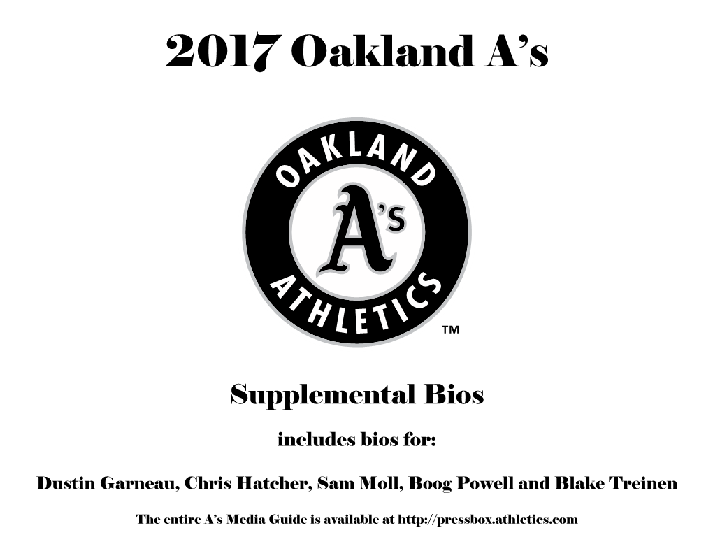 2017 Oakland A’S