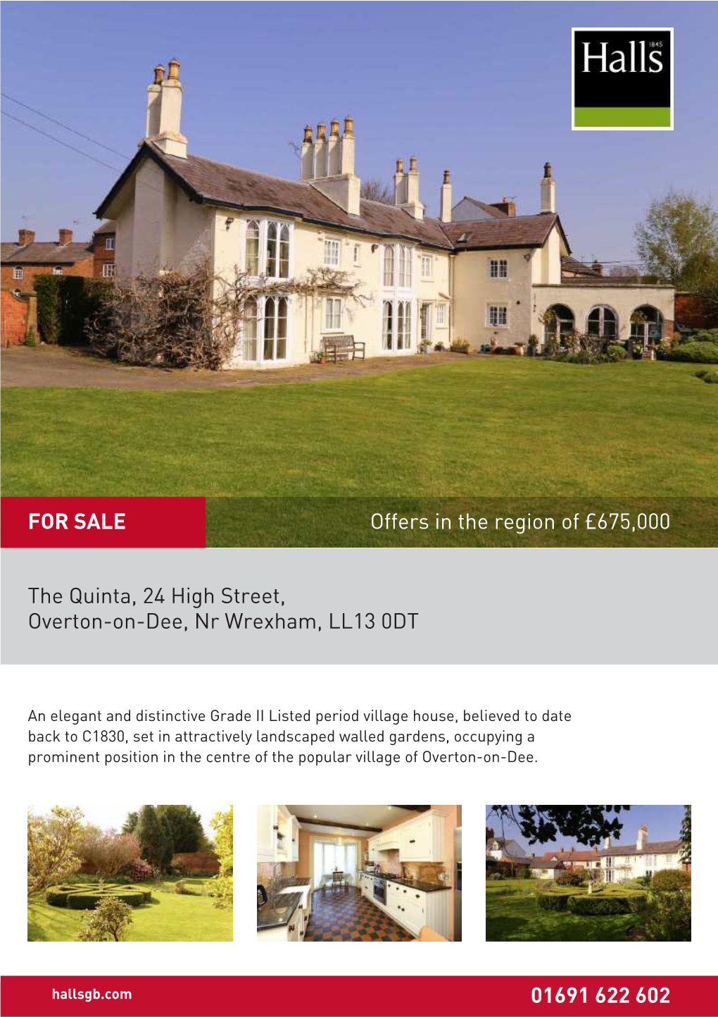 The Quinta, 24 High Street, Overton-On-Dee, Nr Wrexham, LL13 0DT