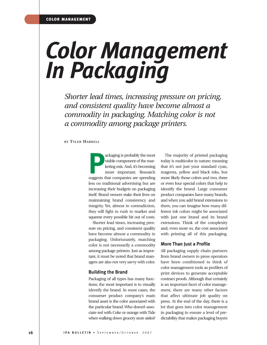 Color Management in Packaging