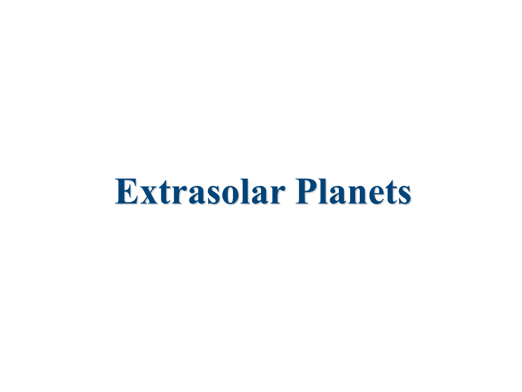 Extrasolar Planets.Key