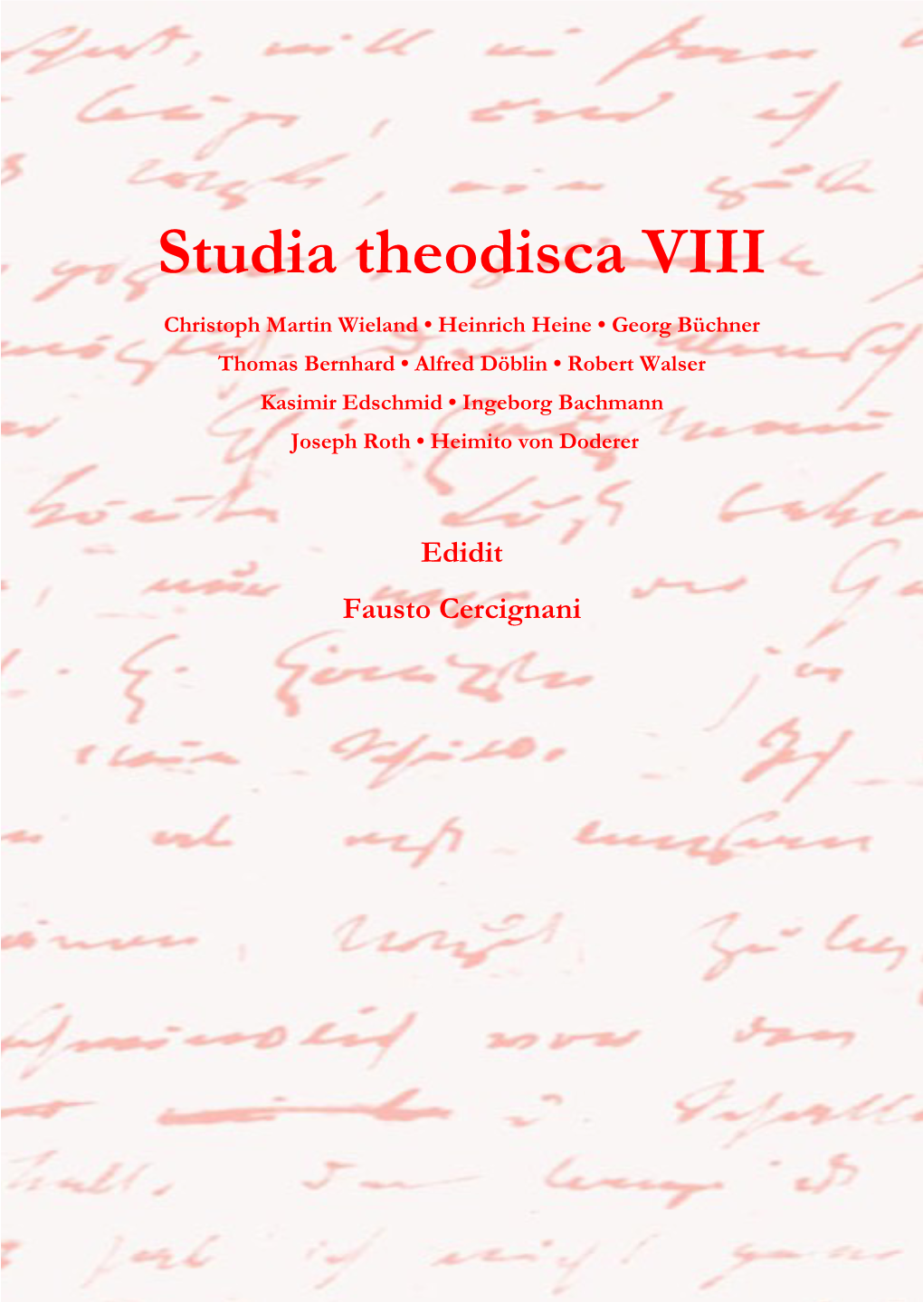 Studia Theodisca VIII