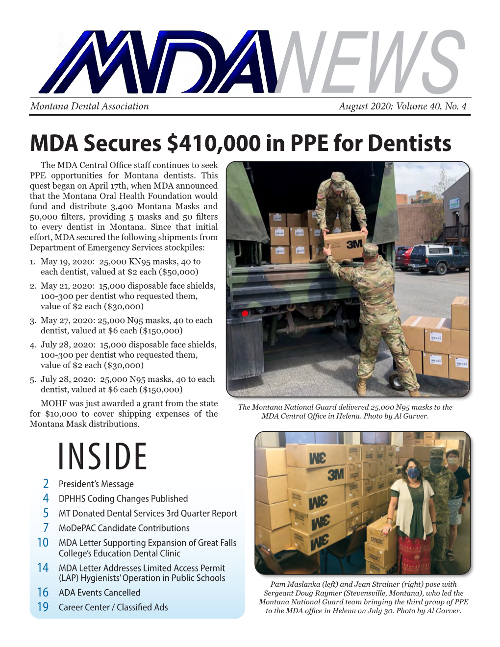 MDA Newsletter, July 2020