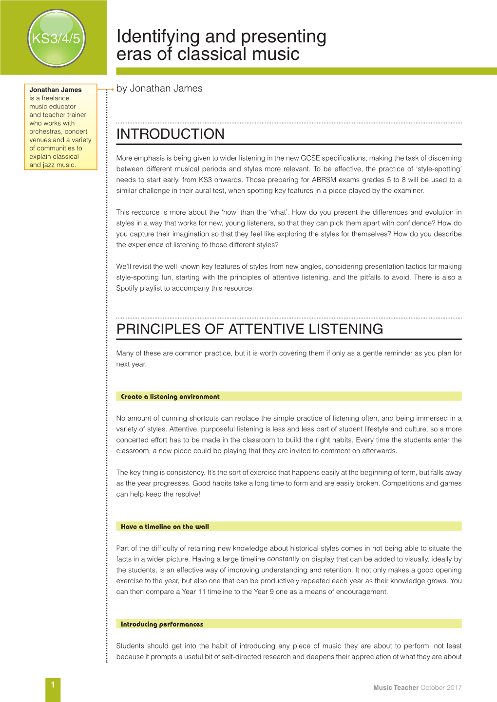 Identifying and Presenting Eras of Classical Music