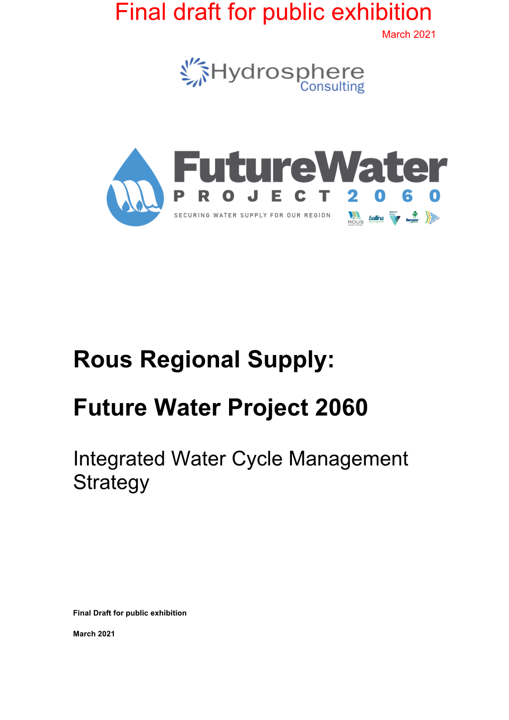 Rous Future Water Project 2060