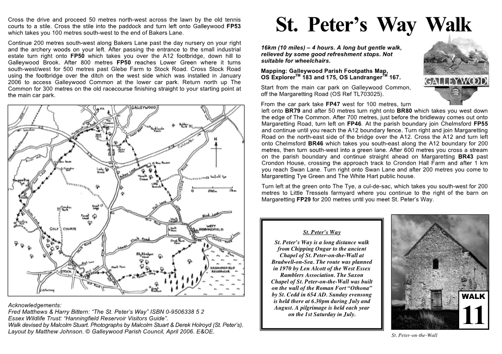 St. Peter's Way Walk