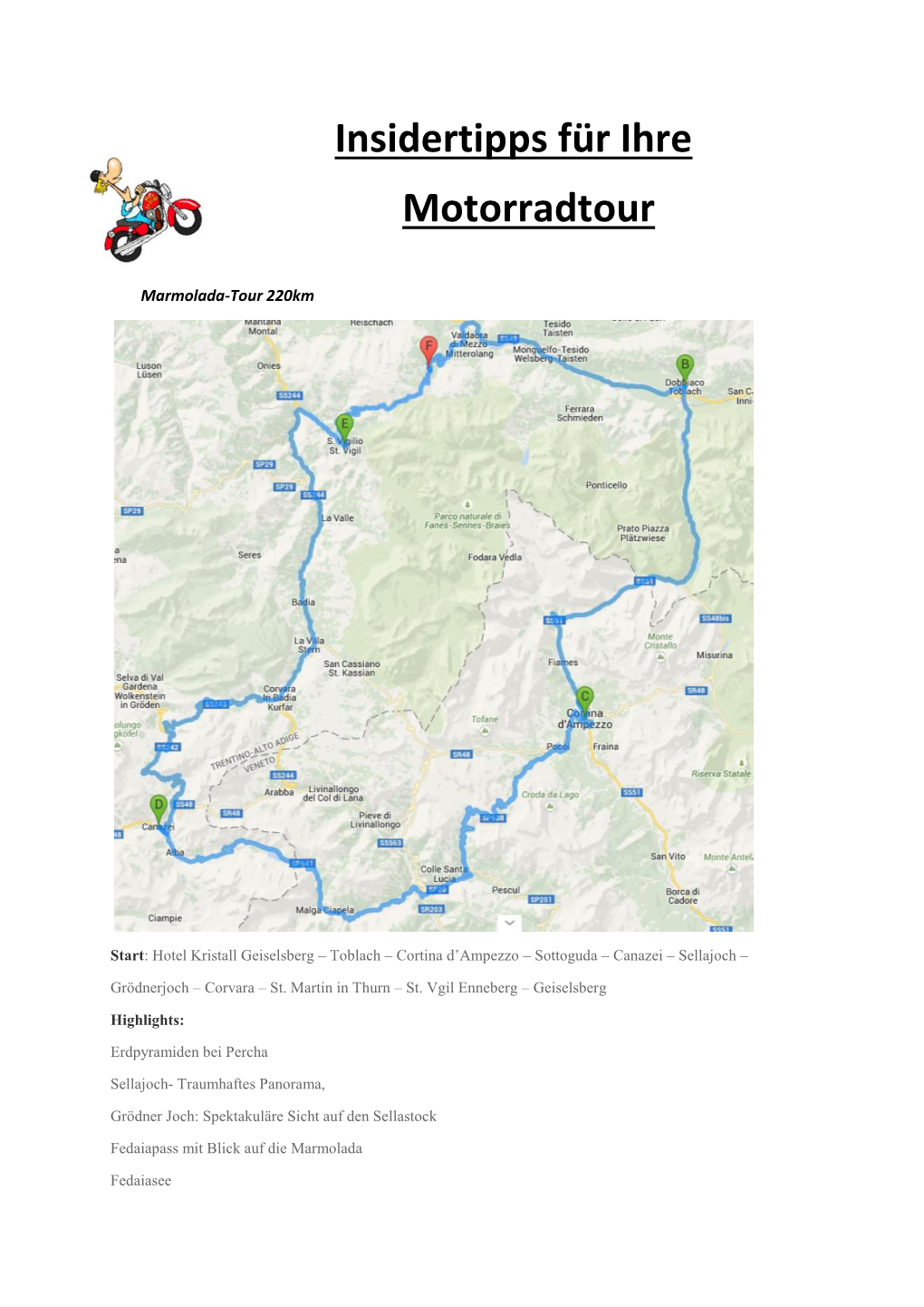 Insidertipps Für Ihre Motorradtour