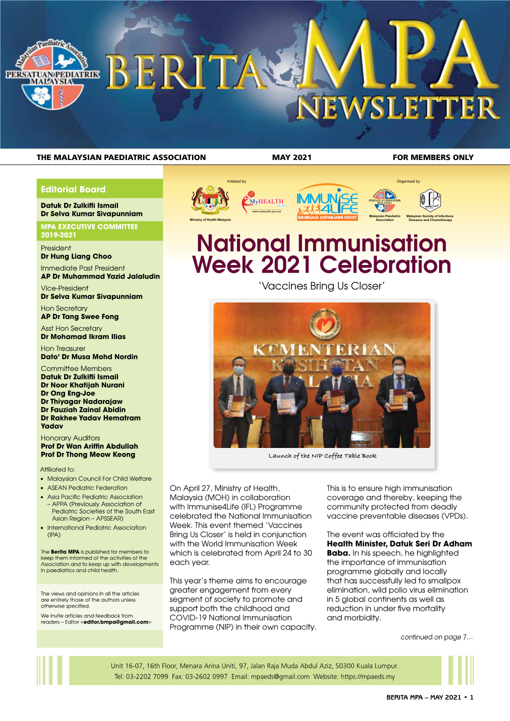 National Immunisation Week 2021 Celebration