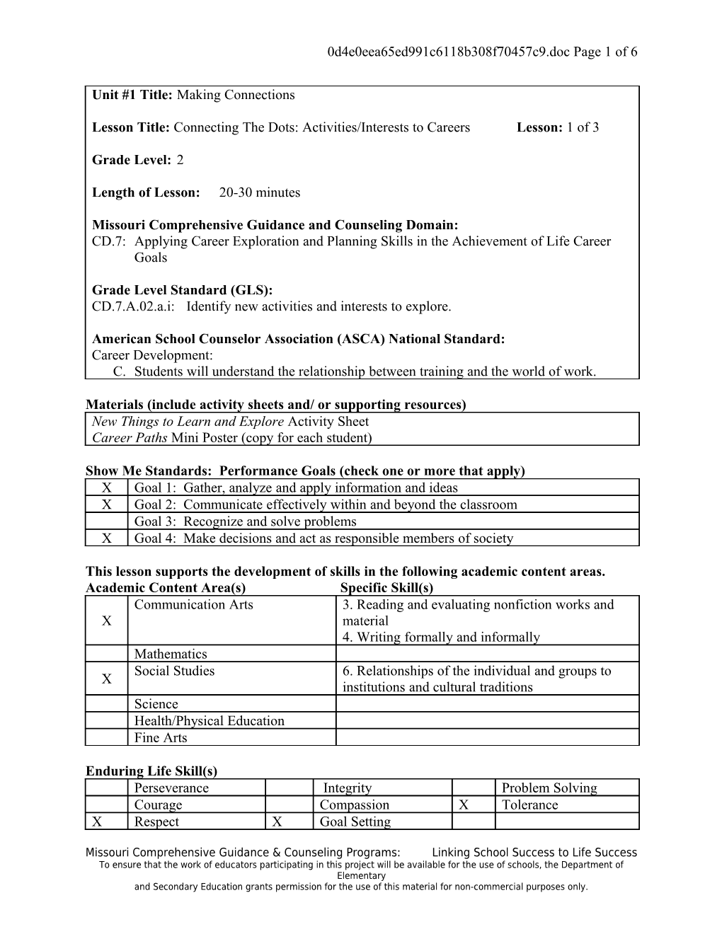 Materials (Include Activity Sheets And/ Or Supporting Resources) s1