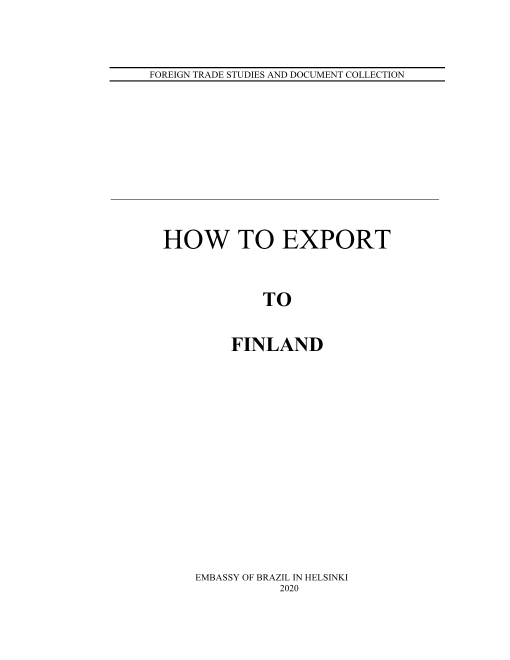 How to Export