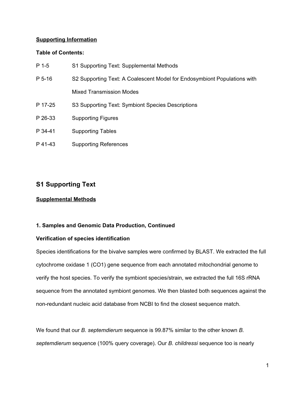 S1 Supporting Text: Supplemental Methods