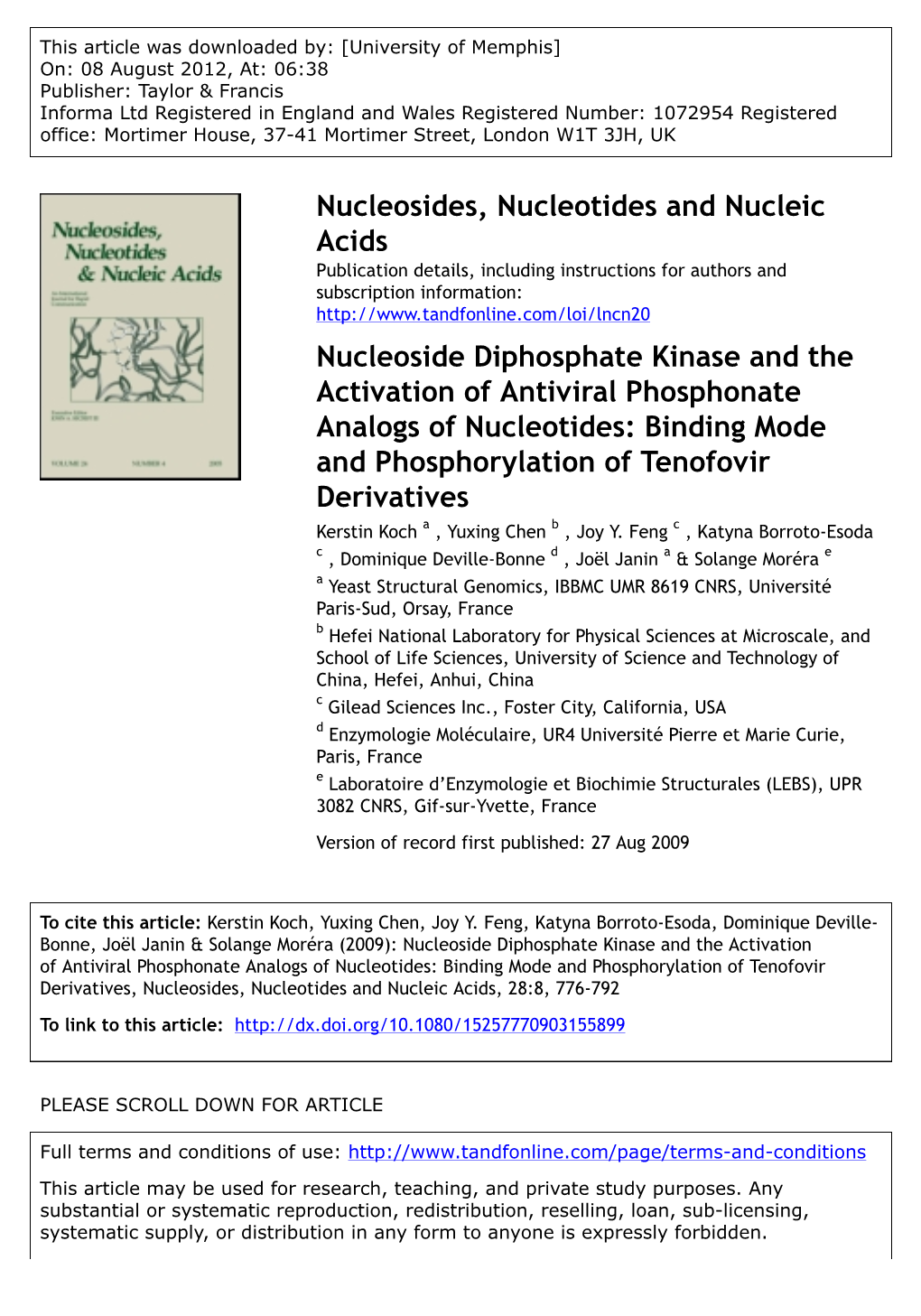 Nucleoside Diphosphate Kinase and the Activation of Antiviral