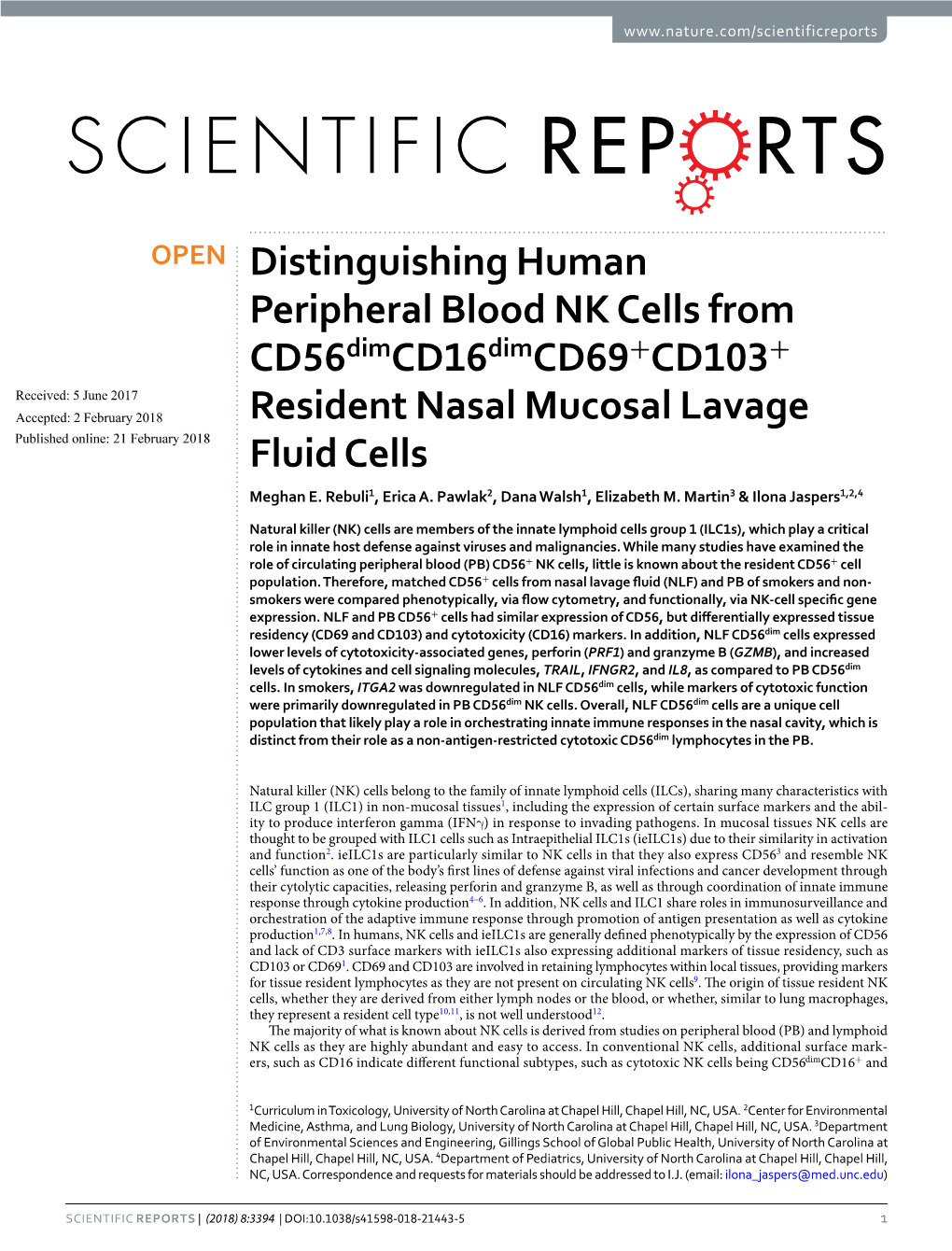 Distinguishing Human Peripheral Blood NK Cells From