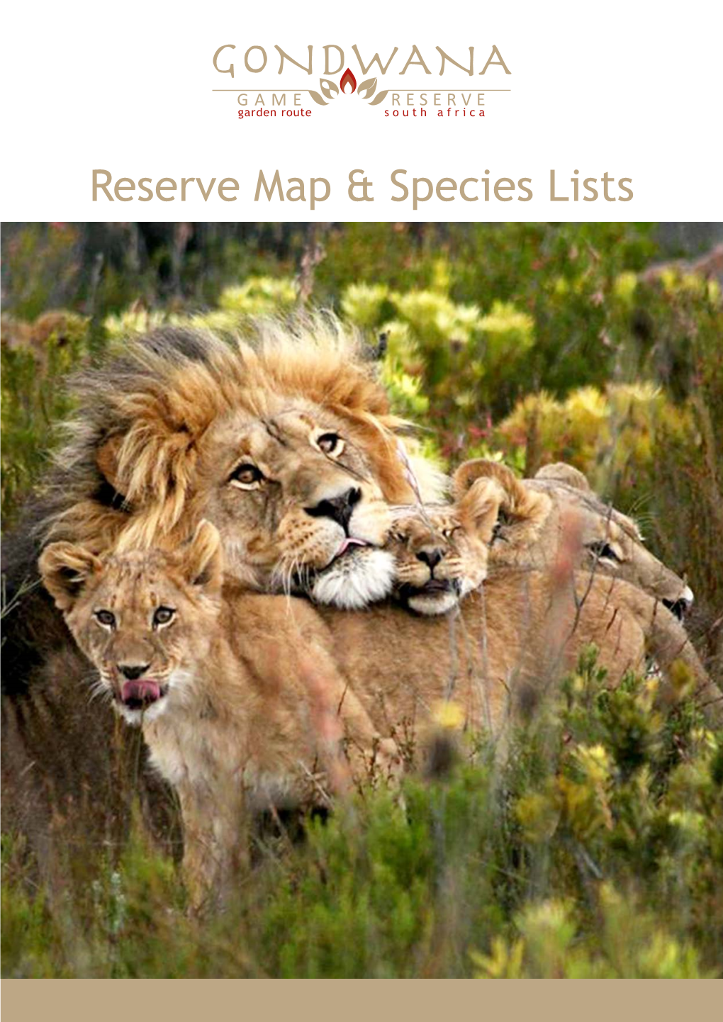 Reserve Map & Species Lists