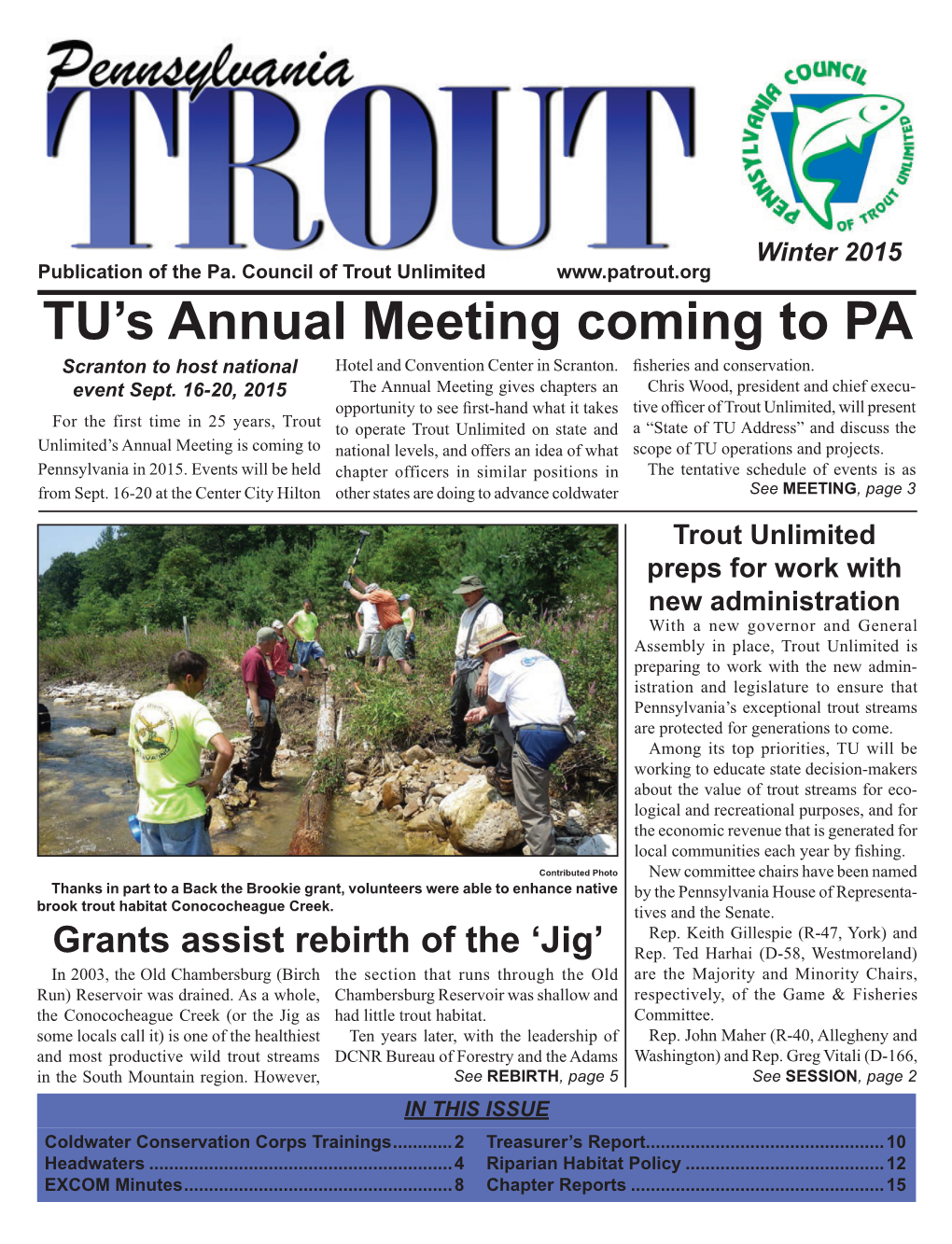 TU's Annual Meeting Coming to PA
