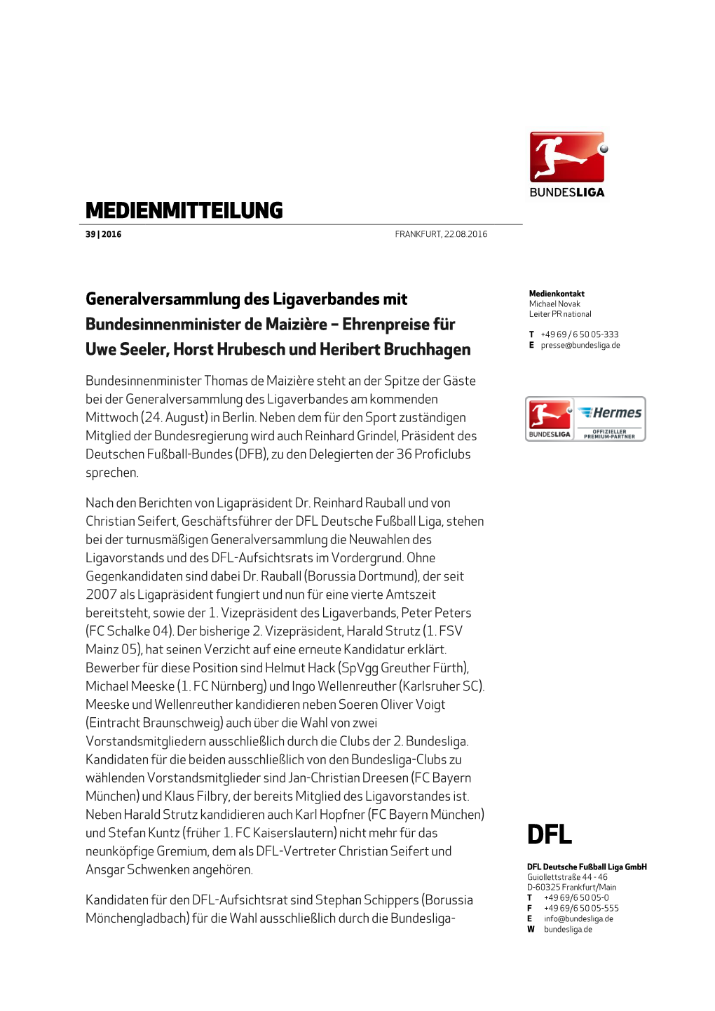 Medienmitteilung