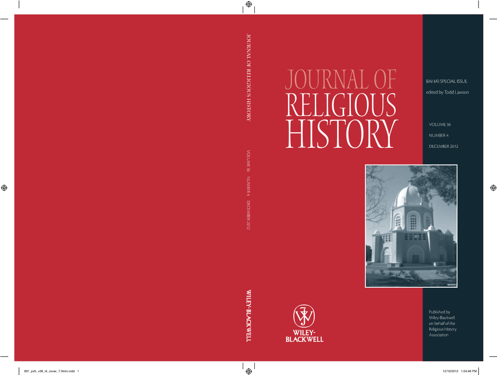 Journal of Religious History