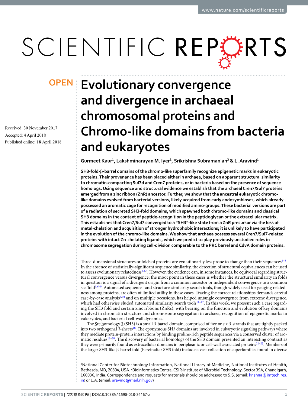 Evolutionary Convergence and Divergence in Archaeal