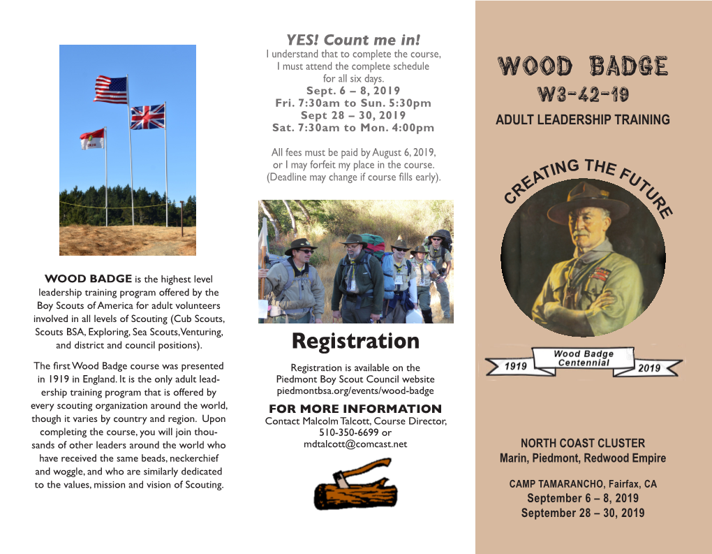 WOOD BADGE Sept