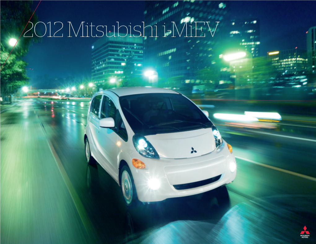 2012 Mitsubishi I Miev Brochure