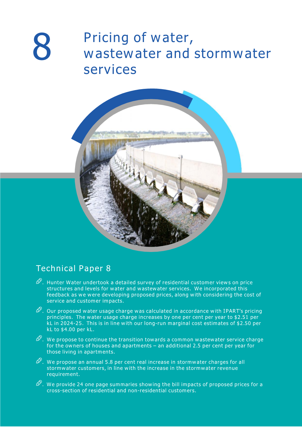 Pricing of Water, Wastewater and Stormwater Services