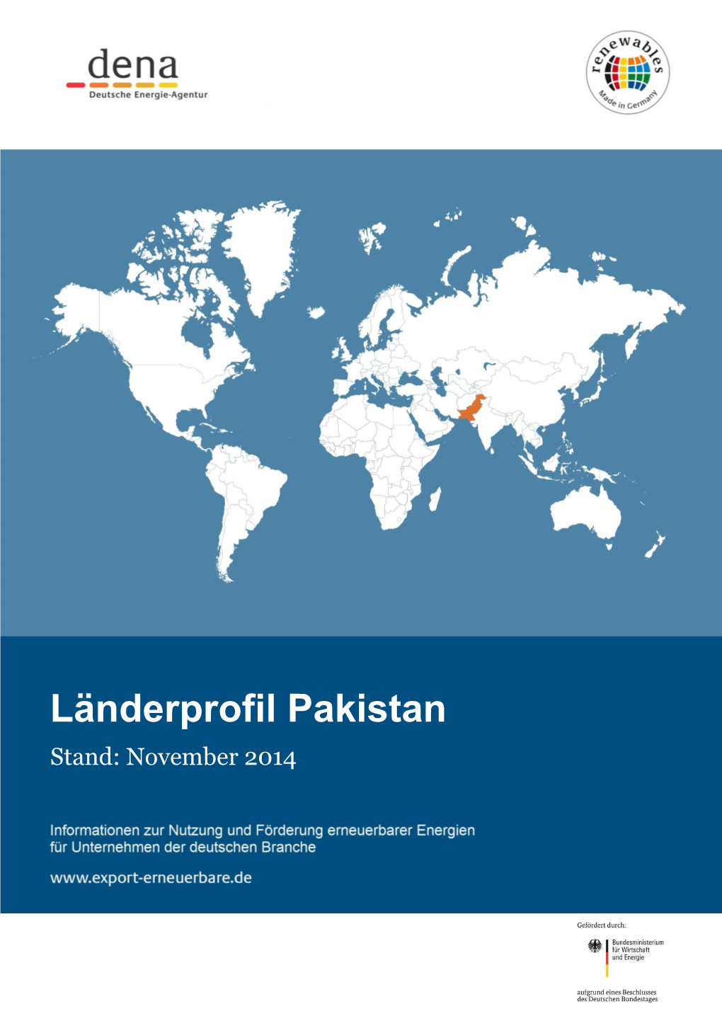 Länderprofil Pakistan Stand: November 2014