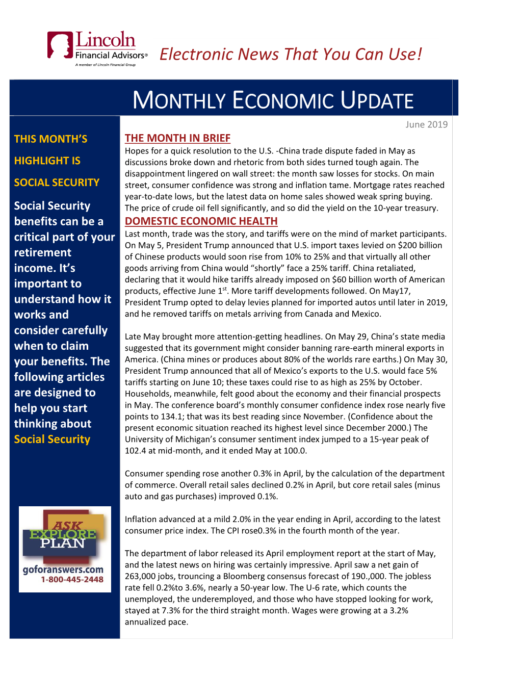 Weekly Economic Update