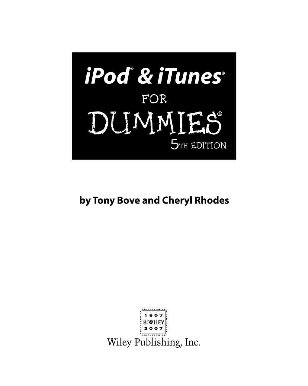 Ipod® & Itunes® Dummies‰