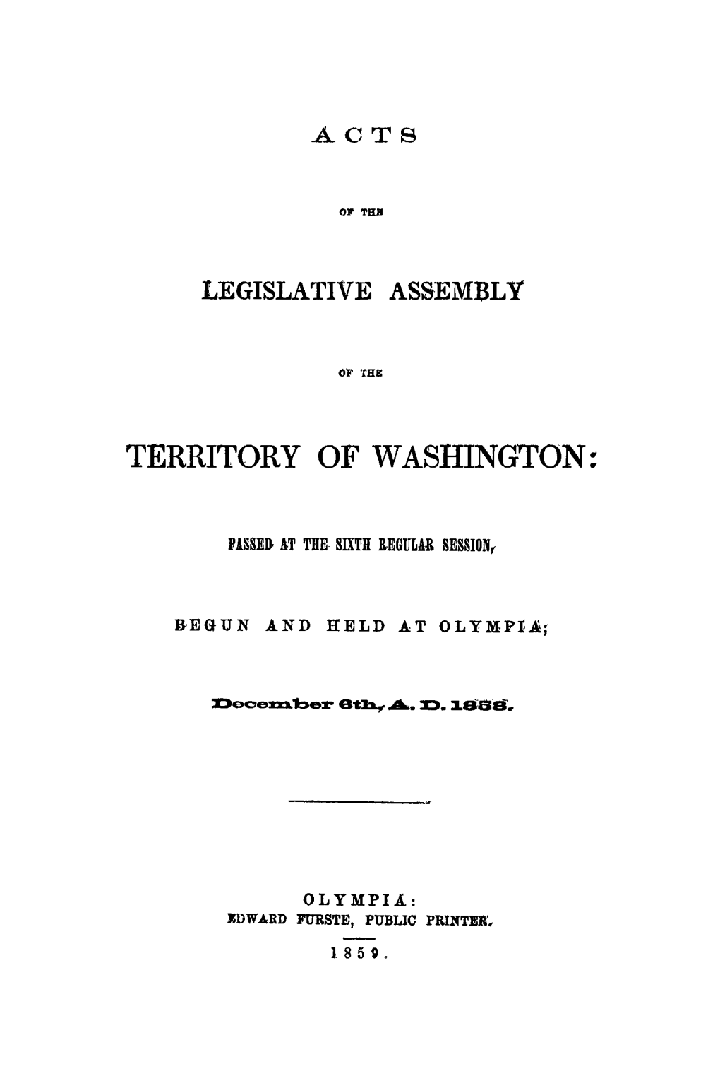 Territory of Washington