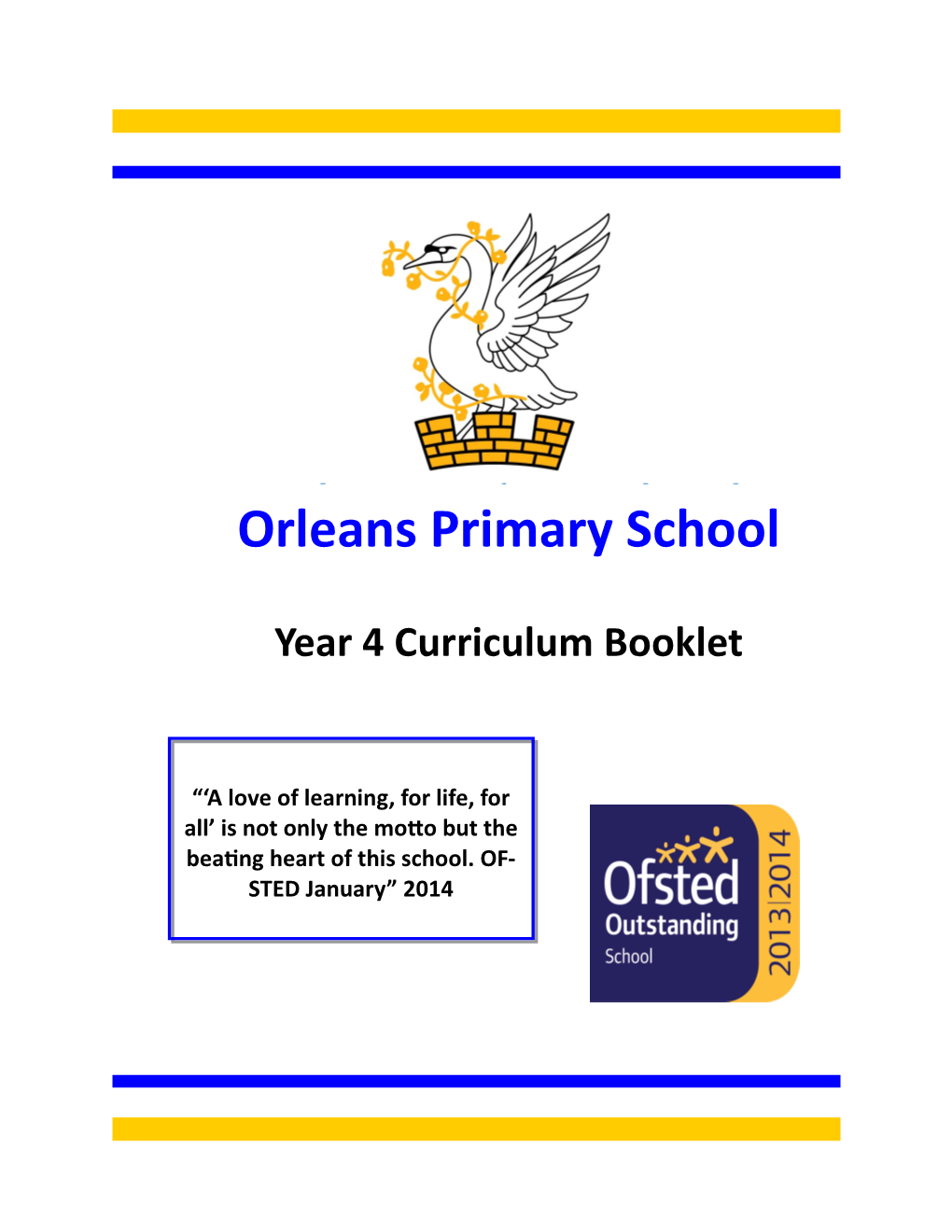 Year 4 Curriculum Booklet