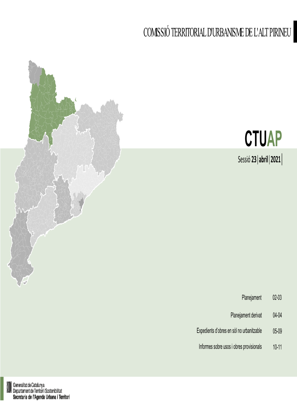 Comissió Territorial D'urbanisme De L'alt Pirineu