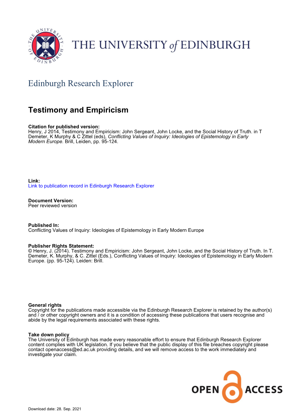 Edinburgh Research Explorer