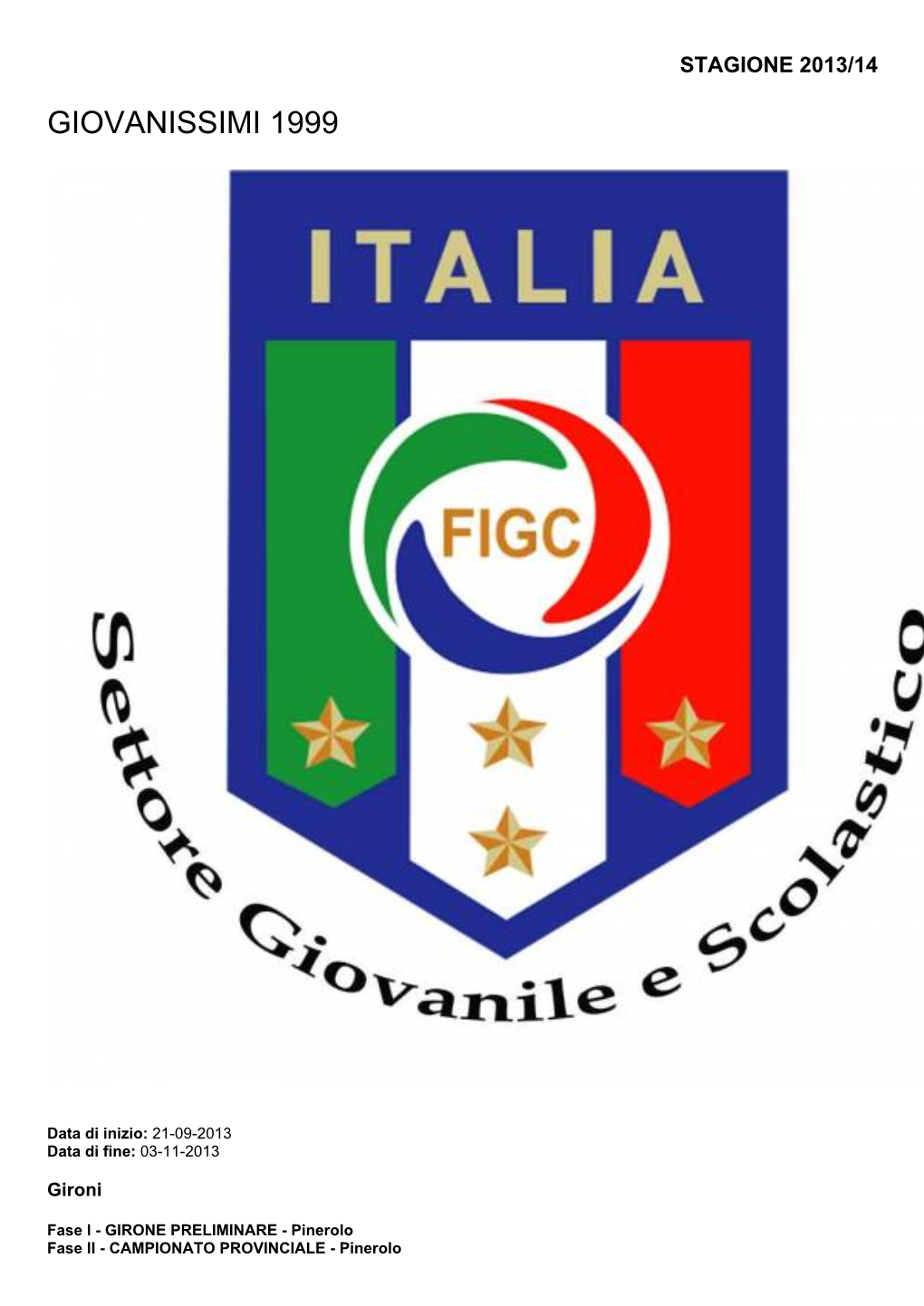 Giovanissimi 1999� �