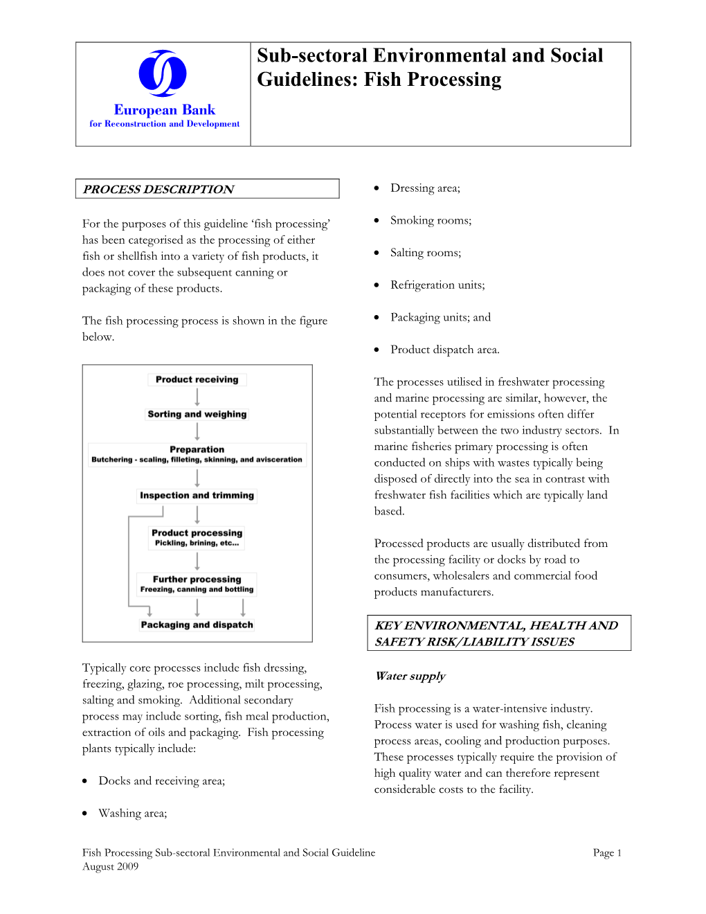 Fish Processing Marine/Freshwater