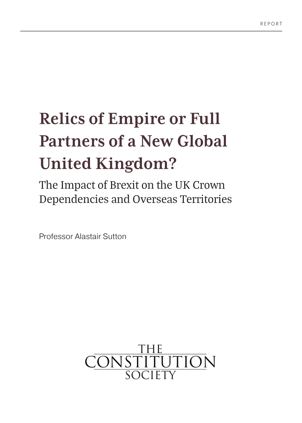 Download PDF on Relics of Empire Or Full Partners of a New Global