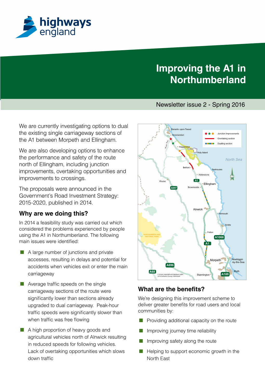 Improving the A1 in Northumberland