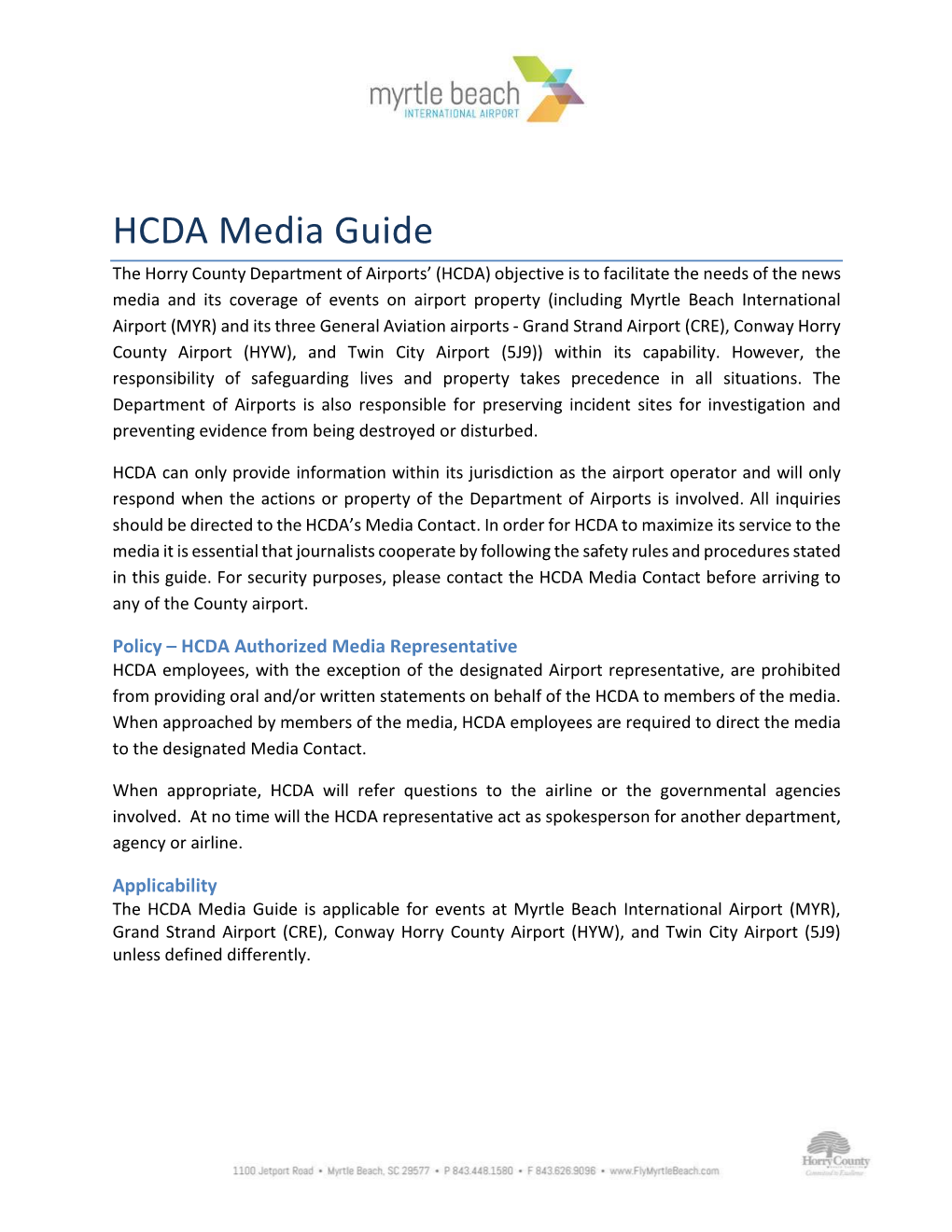 HCDA Media Guide