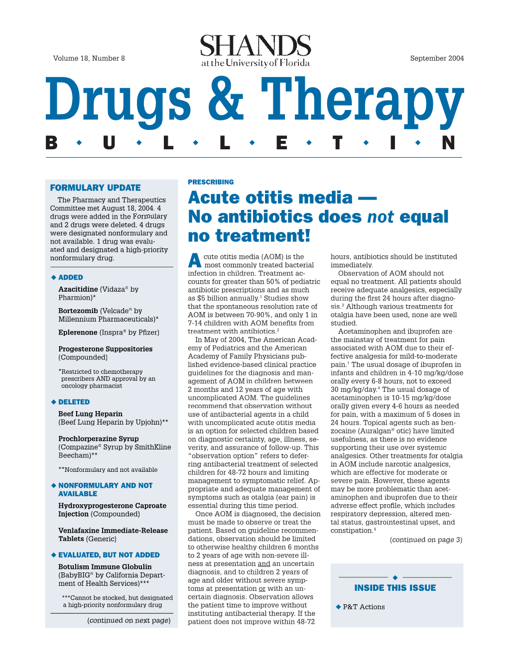 Acute Otitis Media — No Antibiotics Does Not Equal No Treatment!