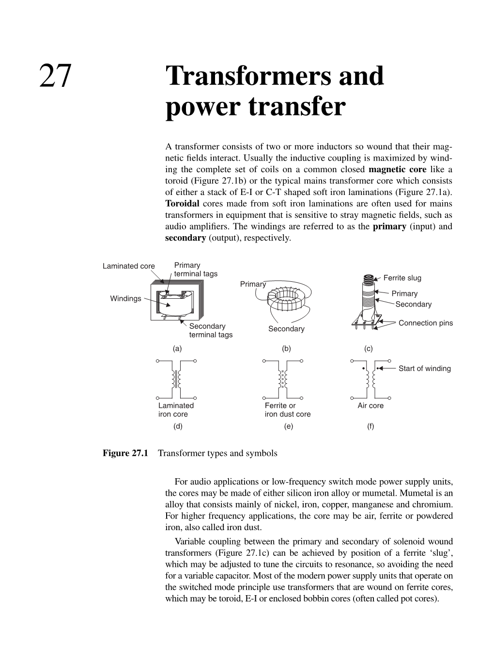 Transformers and Power Transfer