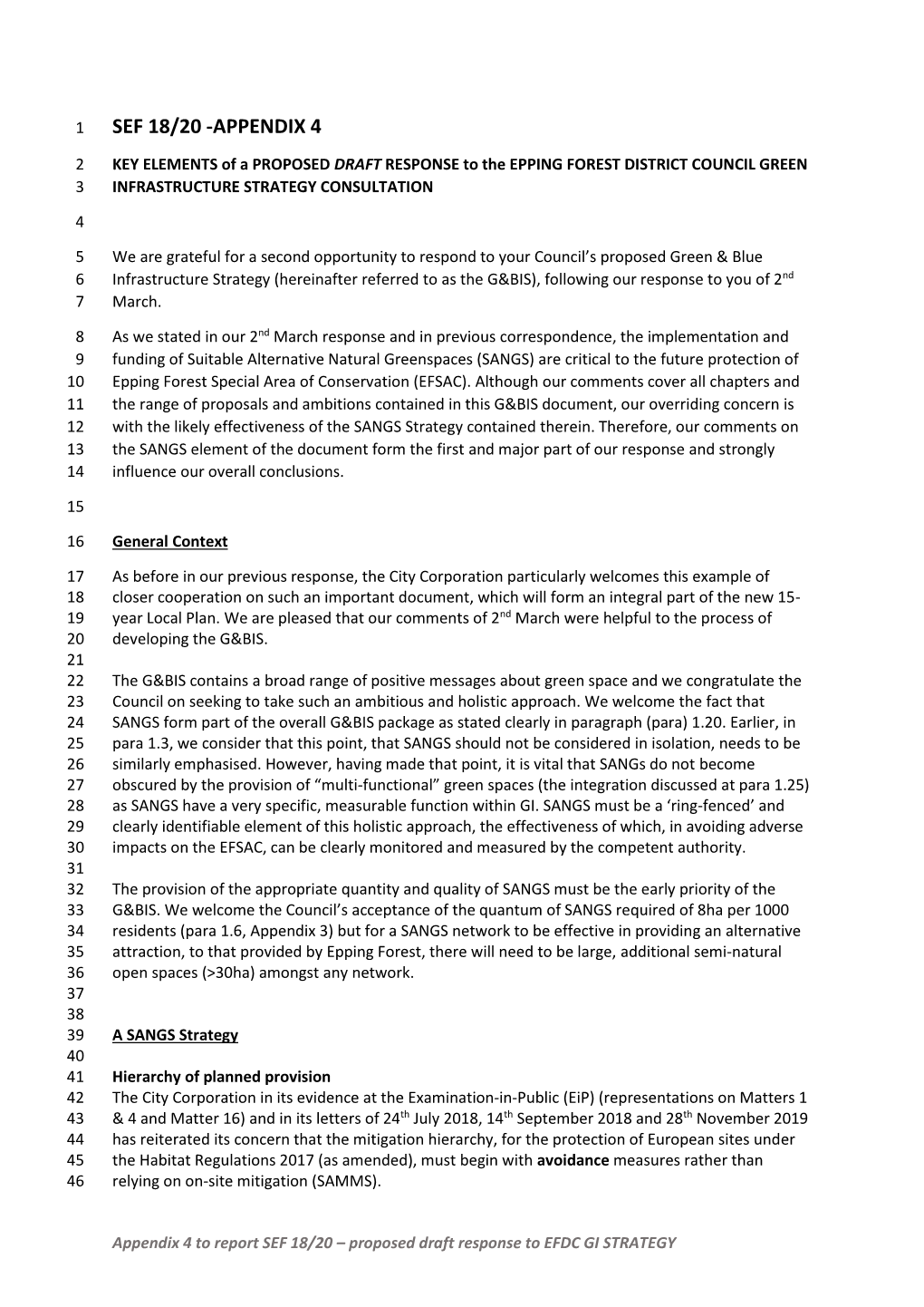 APP 4 Letter DRAFT to EFDC GBIS Consultation June 2020 FINAL