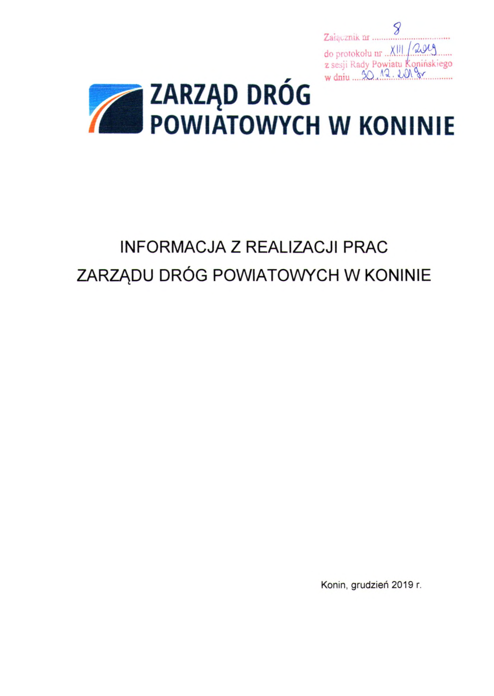 Zarząd Dróg Powiatowych W Koninie