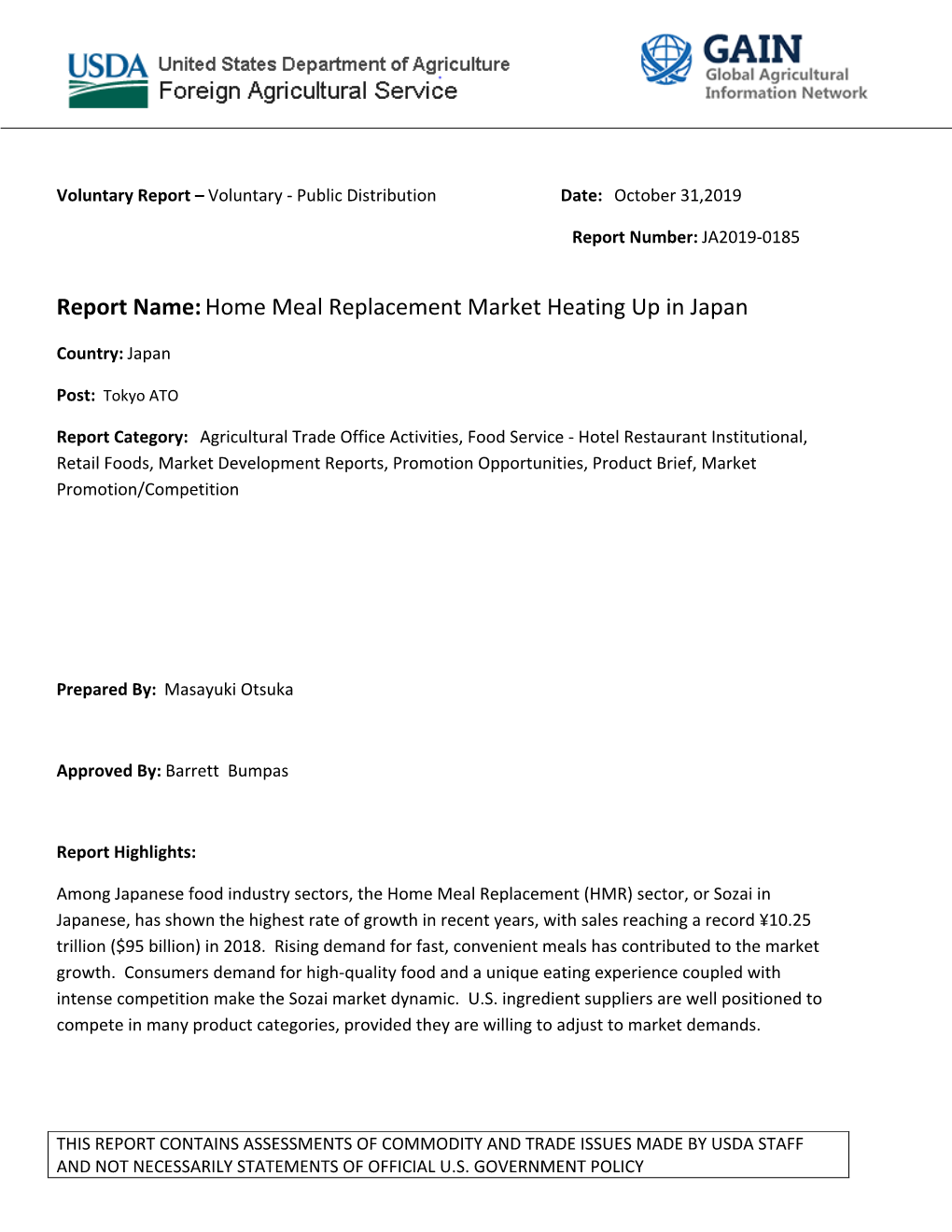 Home Meal Replacement Market Heating up in Japan