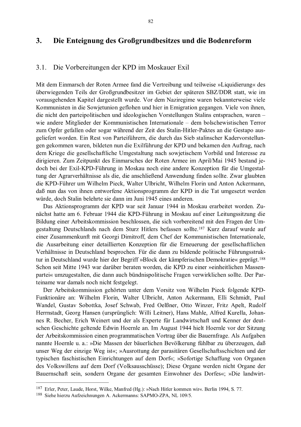 3. Die Enteignung Des Großgrundbesitzes Und Die Bodenreform