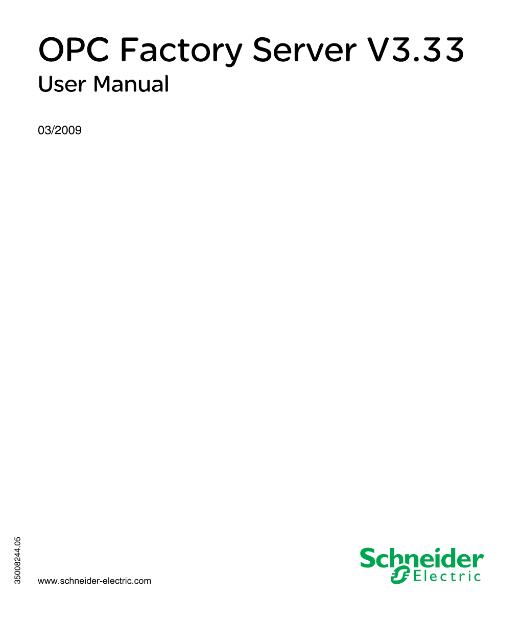 OPC Factory Server V3.33