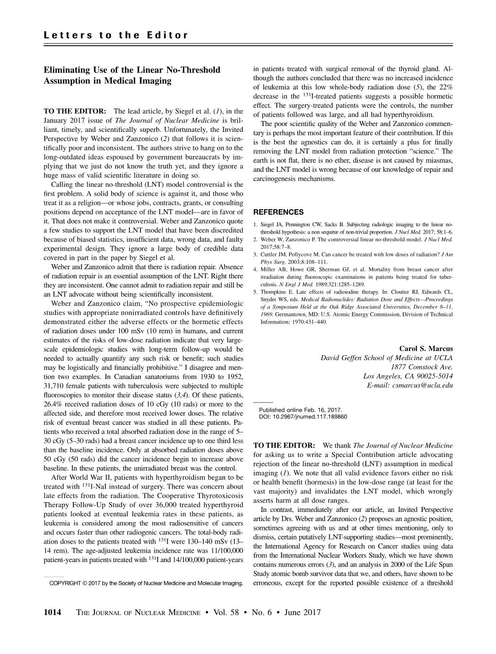 Eliminating Use of the Linear No-Threshold Assumption in Medical Imaging